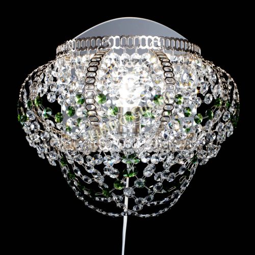 Бра Альфа №1 зеленая в Сочи Гусь Хрустальный