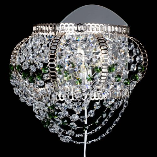 Бра Альфа №1 зеленая в Сочи Гусь Хрустальный