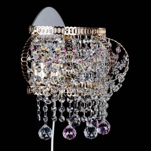 Бра Альфа №2 розовая в Сочи Гусь Хрустальный