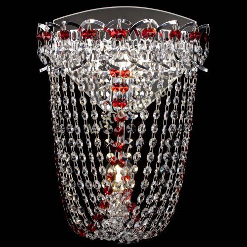 Бра Астра ажур №2 красная в Сочи Гусь Хрустальный
