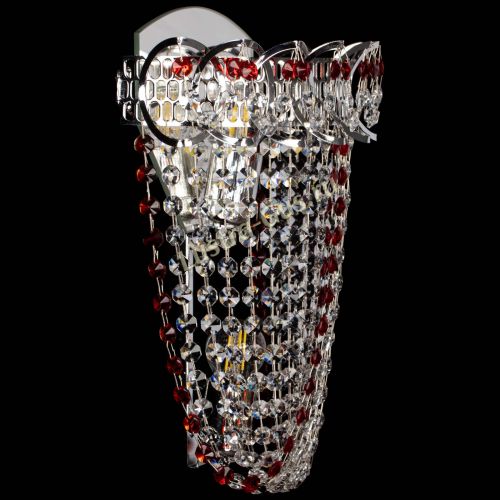 Бра Астра ажур №2 красная в Сочи Гусь Хрустальный