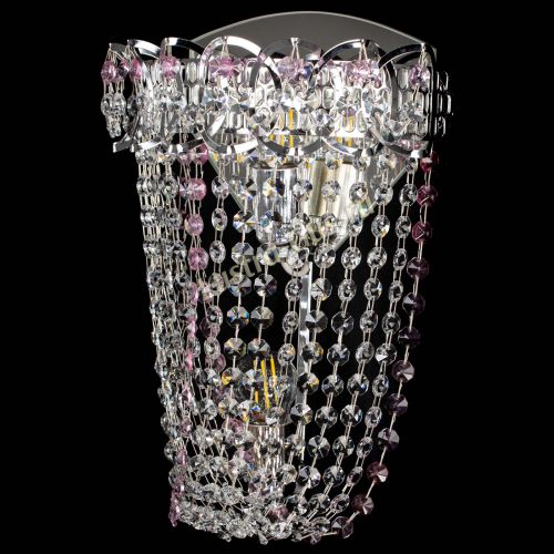 Бра Астра ажур №2 розовая в Сочи Гусь Хрустальный