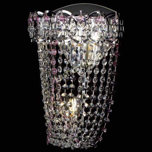 Бра Астра ажур №2 розовая в Сочи Гусь Хрустальный