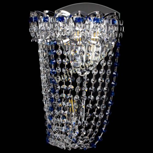 Бра Астра ажур №2 синяя в Сочи Гусь Хрустальный