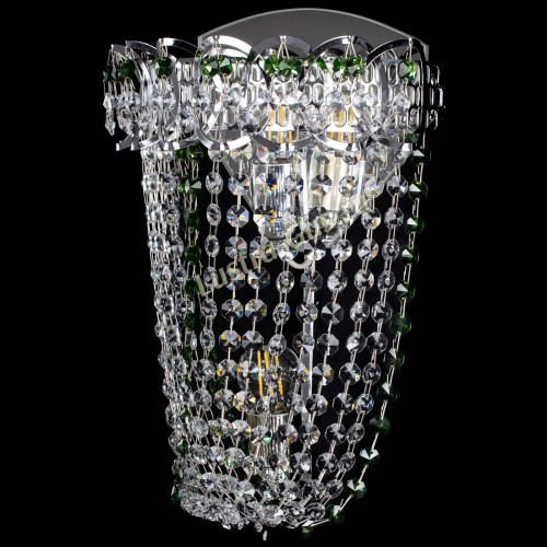 Бра Астра ажур №2 зеленая в Сочи Гусь Хрустальный