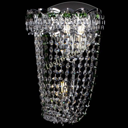 Бра Астра ажур №2 зеленая в Сочи Гусь Хрустальный