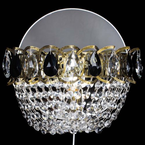 Бра Астра ажур под бронзу черная в Сочи Гусь Хрустальный