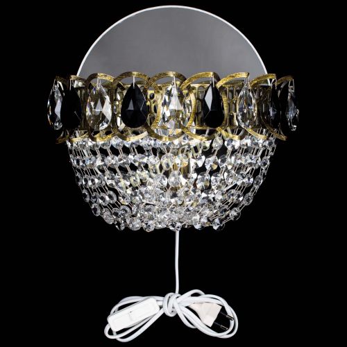 Бра Астра ажур под бронзу черная в Сочи Гусь Хрустальный