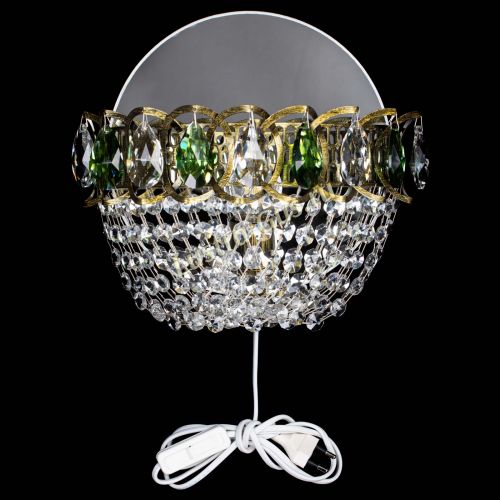 Бра Астра ажур под бронзу зеленая в Сочи Гусь Хрустальный