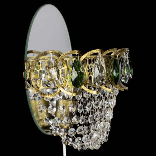 Бра Астра ажур под бронзу зеленая в Сочи Гусь Хрустальный