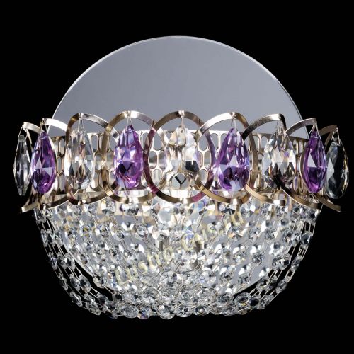 Бра Астра ажур фиолетовая в Сочи Гусь Хрустальный