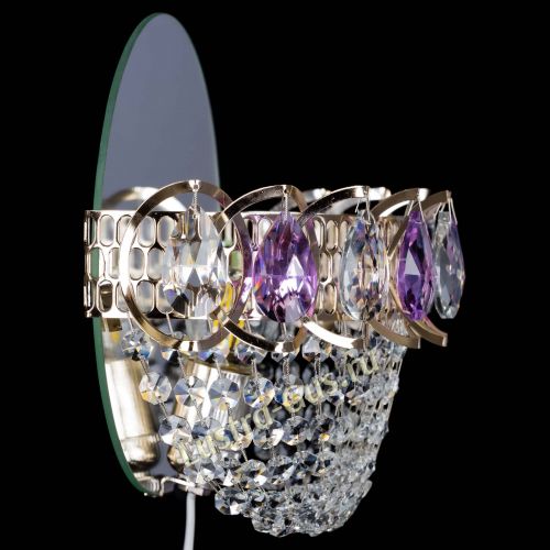 Бра Астра ажур фиолетовая в Сочи Гусь Хрустальный