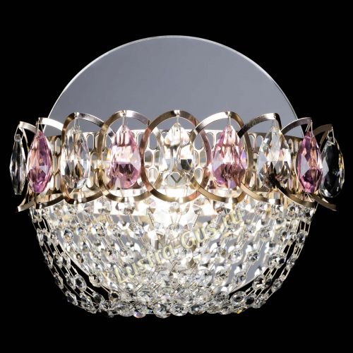 Бра Астра ажур розовая в Сочи Гусь Хрустальный