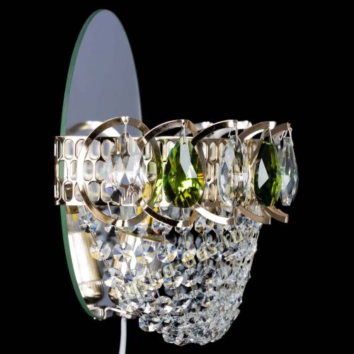 Бра Астра ажур зеленая в Сочи Гусь Хрустальный