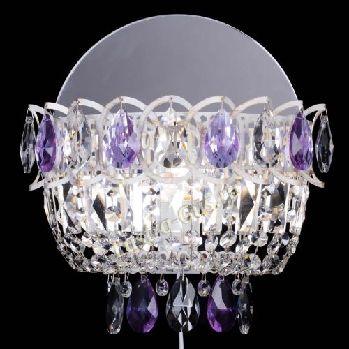 Бра Астра Фиолетовая белая в Сочи Гусь Хрустальный