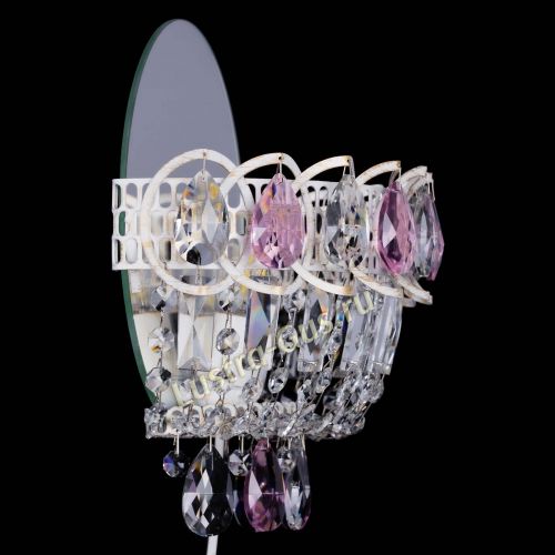 Бра Астра Розовая белая в Сочи Гусь Хрустальный