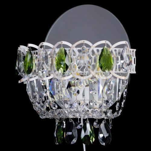 Бра Астра Зеленая белая в Сочи Гусь Хрустальный