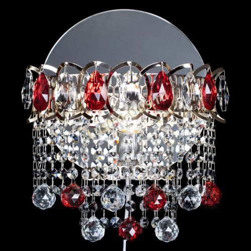 Бра Астра Капель шар 30 Красная в Сочи Гусь Хрустальный