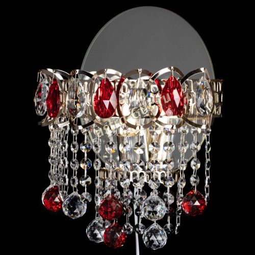 Бра Астра Капель шар 30 Красная в Сочи Гусь Хрустальный