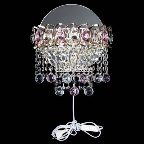 Бра Астра Капель шар 30 Розовая в Сочи Гусь Хрустальный