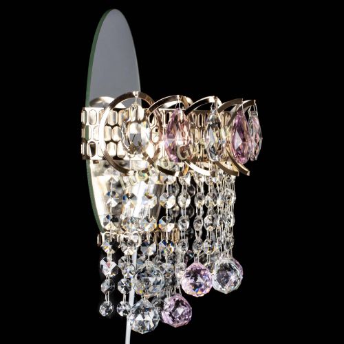 Бра Астра Капель шар 30 Розовая в Сочи Гусь Хрустальный