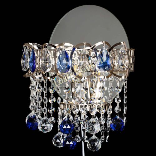 Бра Астра Капель шар 30 Синяя в Сочи Гусь Хрустальный