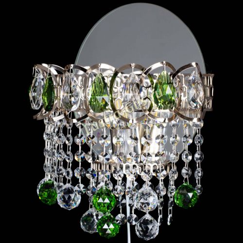 Бра Астра Капель шар 30 Зеленая в Сочи Гусь Хрустальный