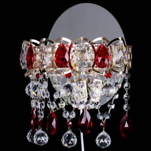 Бра Астра Паутинка красная в Сочи Гусь Хрустальный