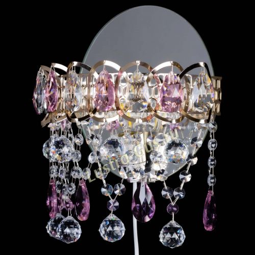 Бра Астра Паутинка розовая в Сочи Гусь Хрустальный