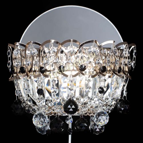 Бра Астра пластинка шар Черная в Сочи Гусь Хрустальный