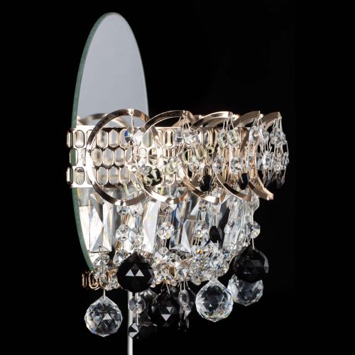 Бра Астра пластинка шар Черная в Сочи Гусь Хрустальный