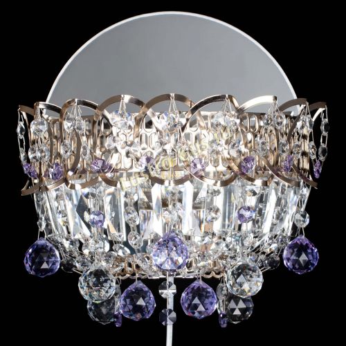 Бра Астра пластинка шар Фиолетовая в Сочи Гусь Хрустальный