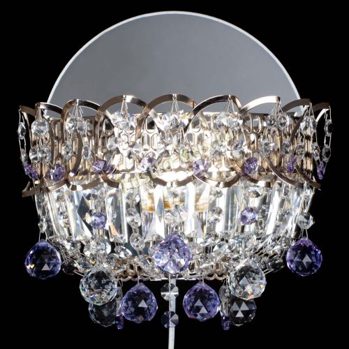 Бра Астра пластинка шар Фиолетовая в Сочи Гусь Хрустальный