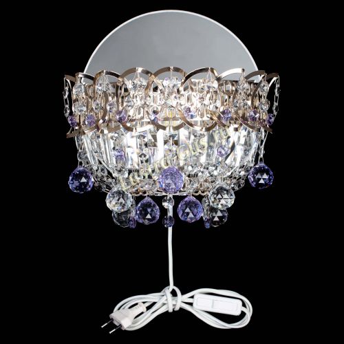 Бра Астра пластинка шар Фиолетовая в Сочи Гусь Хрустальный