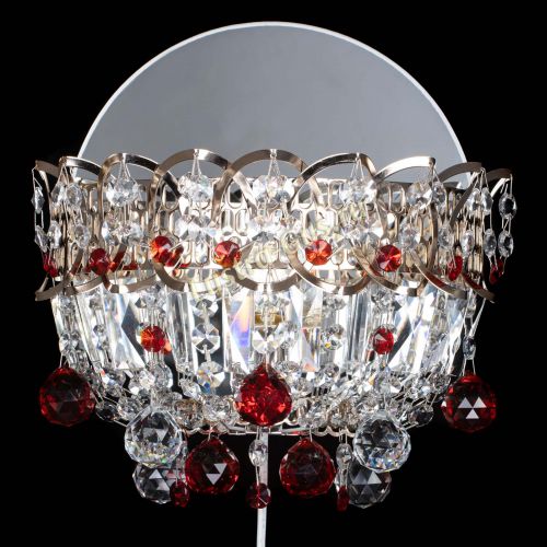 Бра Астра пластинка шар Красная в Сочи Гусь Хрустальный