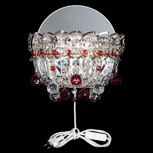 Бра Астра пластинка шар Красная в Сочи Гусь Хрустальный
