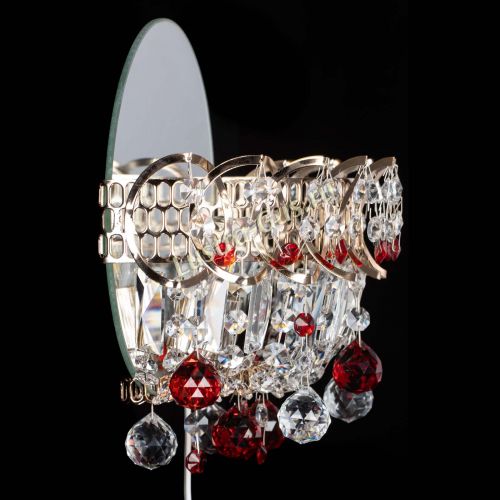 Бра Астра пластинка шар Красная в Сочи Гусь Хрустальный