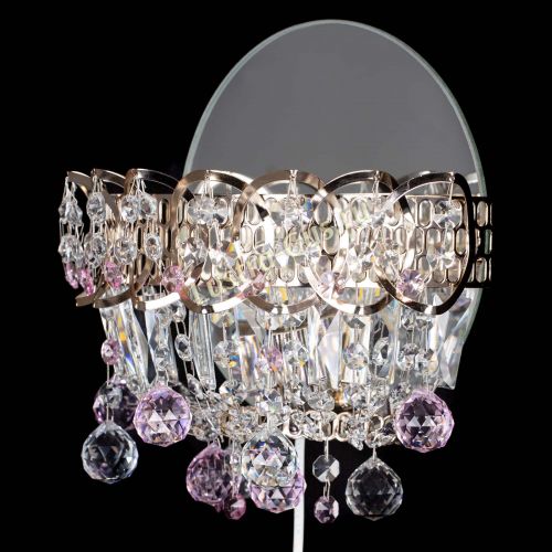 Бра Астра пластинка шар Розовая в Сочи Гусь Хрустальный