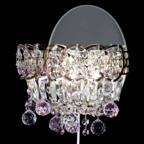 Бра Астра пластинка шар Розовая в Сочи Гусь Хрустальный