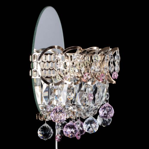 Бра Астра пластинка шар Розовая в Сочи Гусь Хрустальный
