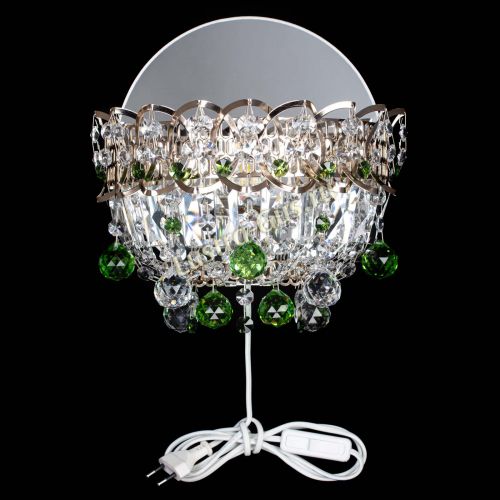 Бра Астра пластинка шар Зеленая в Сочи Гусь Хрустальный