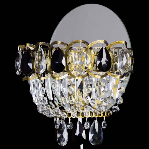 Бра Астра Черная под бронзу в Сочи Гусь Хрустальный