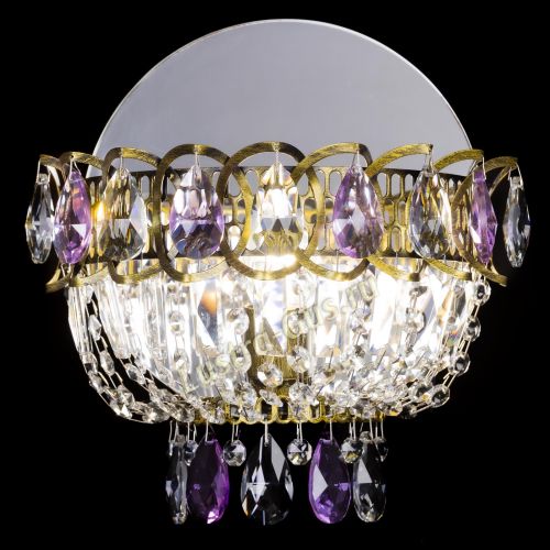 Бра Астра Фиолетовая под бронзу в Сочи Гусь Хрустальный
