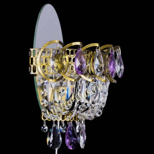 Бра Астра Фиолетовая под бронзу в Сочи Гусь Хрустальный