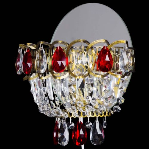 Бра Астра Красная под бронзу в Сочи Гусь Хрустальный