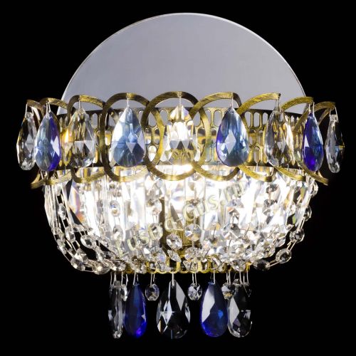 Бра Астра Синяя под бронзу в Сочи Гусь Хрустальный