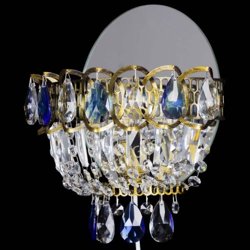 Бра Астра Синяя под бронзу в Сочи Гусь Хрустальный