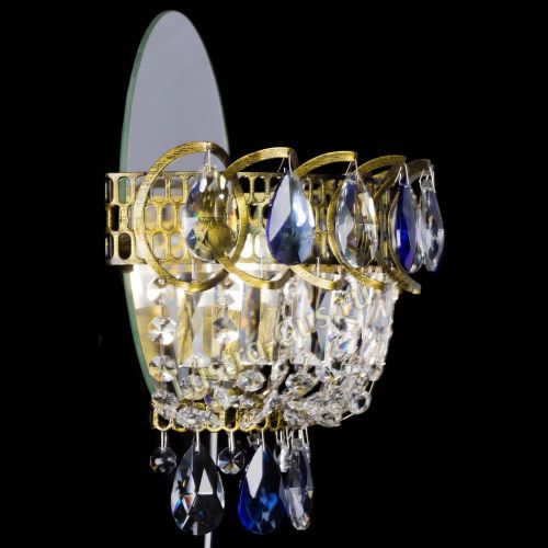 Бра Астра Синяя под бронзу в Сочи Гусь Хрустальный