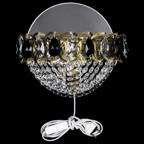 Бра Астра Сетка под бронзу Черная в Сочи Гусь Хрустальный