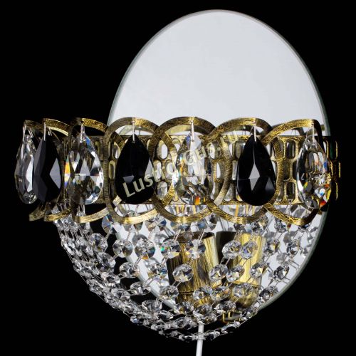 Бра Астра Сетка под бронзу Черная в Сочи Гусь Хрустальный